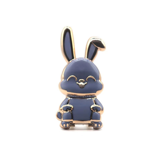 Ring Buckle Car Mount Stand 3D Folding Back Sticker Pad Mobile Phone Holder Pull Rod Support Phone Stand Rabbit Ring Bracket